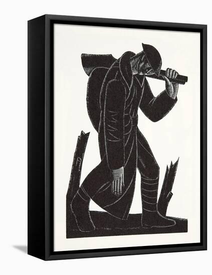 Westward Hoe!, after a Drawing by David James, 1921-Eric Gill-Framed Premier Image Canvas