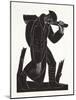 Westward Hoe!, after a Drawing by David James, 1921-Eric Gill-Mounted Giclee Print