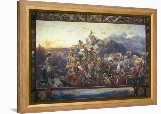 Westward the Course of Empire Takes its Way-Emanuel Leutze-Framed Premier Image Canvas