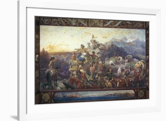 Westward the Course of Empire Takes its Way-Emanuel Leutze-Framed Giclee Print