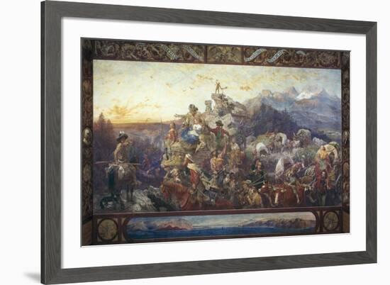 Westward the Course of Empire Takes its Way-Emanuel Leutze-Framed Giclee Print