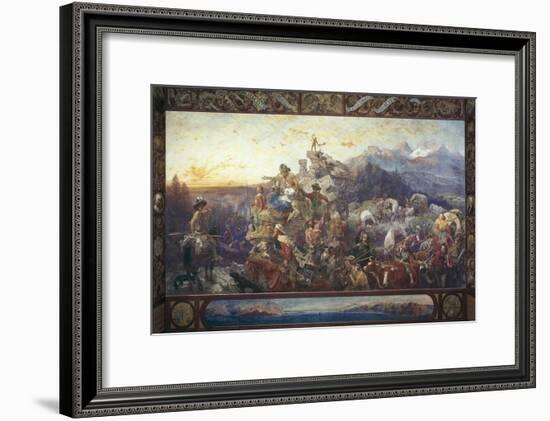 Westward the Course of Empire Takes its Way-Emanuel Leutze-Framed Giclee Print