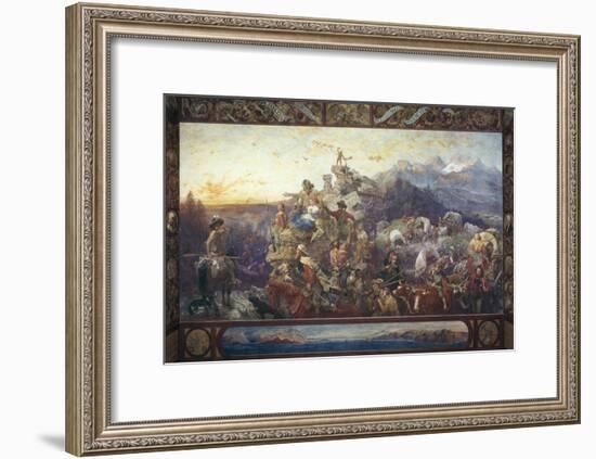 Westward the Course of Empire Takes its Way-Emanuel Leutze-Framed Giclee Print