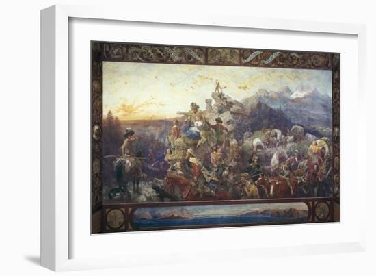 Westward the Course of Empire Takes its Way-Emanuel Leutze-Framed Giclee Print