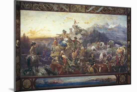 Westward the Course of Empire Takes its Way-Emanuel Leutze-Mounted Giclee Print