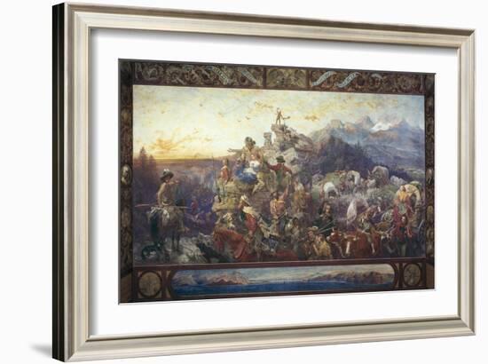 Westward the Course of Empire Takes its Way-Emanuel Leutze-Framed Giclee Print