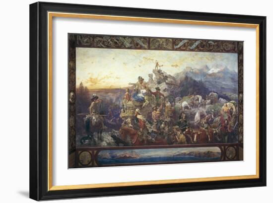 Westward the Course of Empire Takes its Way-Emanuel Leutze-Framed Giclee Print