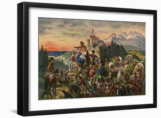 'Westward the Course of Empire Takes Its Way' --Emanuel Gottlieb Leutze-Framed Giclee Print