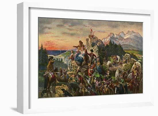 'Westward the Course of Empire Takes Its Way' --Emanuel Gottlieb Leutze-Framed Giclee Print