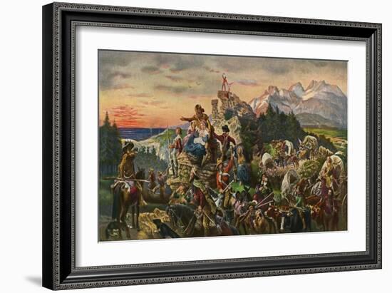 'Westward the Course of Empire Takes Its Way' --Emanuel Gottlieb Leutze-Framed Giclee Print