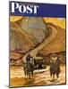 "Westward Tow," Saturday Evening Post Cover, May 29, 1948-Mead Schaeffer-Mounted Giclee Print