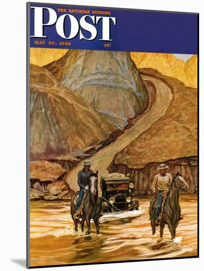 "Westward Tow," Saturday Evening Post Cover, May 29, 1948-Mead Schaeffer-Mounted Giclee Print