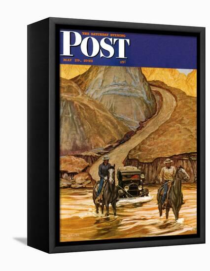 "Westward Tow," Saturday Evening Post Cover, May 29, 1948-Mead Schaeffer-Framed Premier Image Canvas