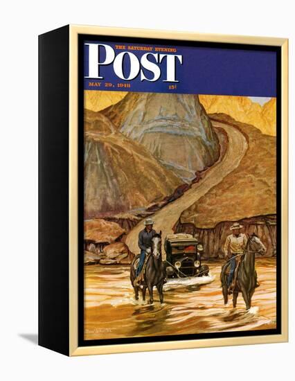 "Westward Tow," Saturday Evening Post Cover, May 29, 1948-Mead Schaeffer-Framed Premier Image Canvas
