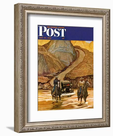 "Westward Tow," Saturday Evening Post Cover, May 29, 1948-Mead Schaeffer-Framed Giclee Print