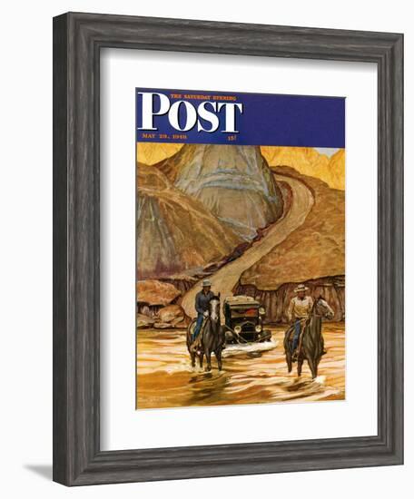 "Westward Tow," Saturday Evening Post Cover, May 29, 1948-Mead Schaeffer-Framed Giclee Print