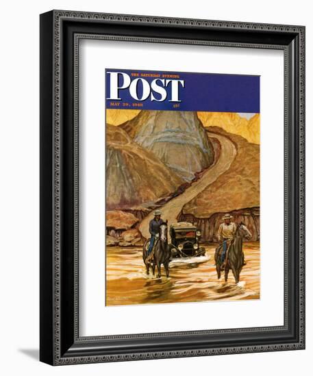 "Westward Tow," Saturday Evening Post Cover, May 29, 1948-Mead Schaeffer-Framed Giclee Print