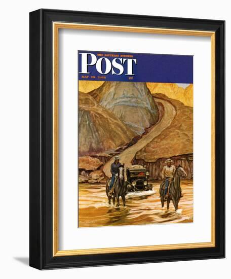 "Westward Tow," Saturday Evening Post Cover, May 29, 1948-Mead Schaeffer-Framed Giclee Print