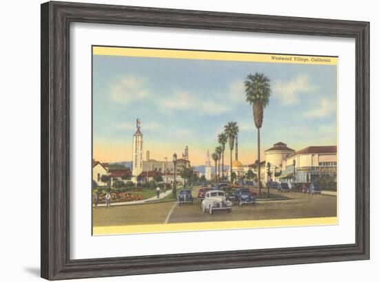 Westwood Village, Los Angeles, California-null-Framed Art Print