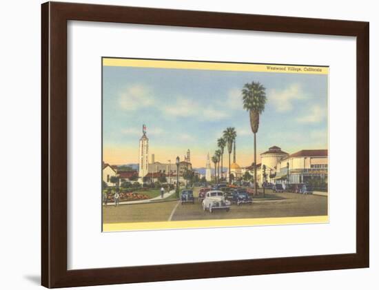 Westwood Village, Los Angeles, California-null-Framed Art Print