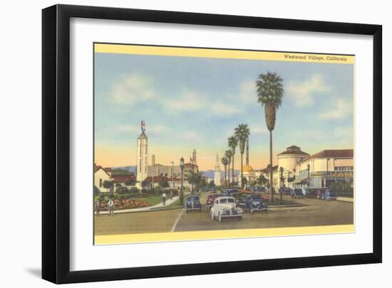 Westwood Village, Los Angeles, California-null-Framed Art Print