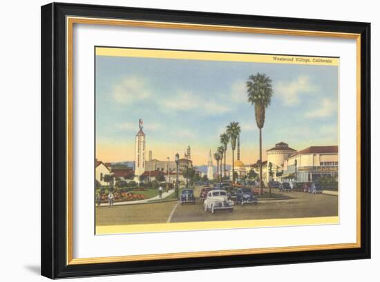 Westwood Village, Los Angeles, California-null-Framed Art Print