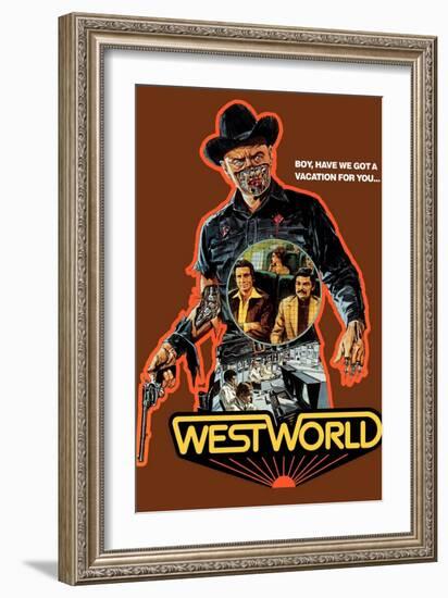 Westworld, Yul Brynner, 1973-null-Framed Art Print