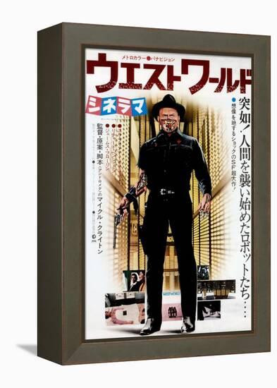 Westworld, Yul Brynner on Japanese Poster Art, 1973-null-Framed Stretched Canvas