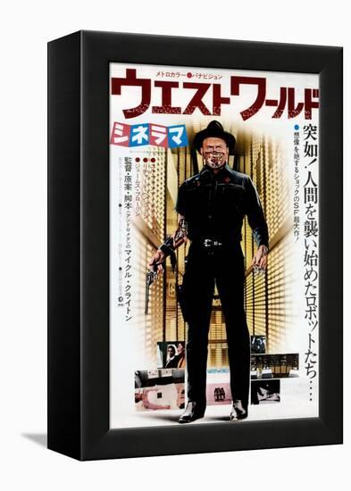 Westworld, Yul Brynner on Japanese Poster Art, 1973-null-Framed Stretched Canvas