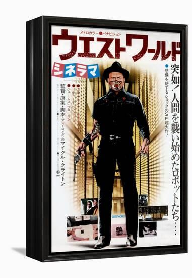 Westworld, Yul Brynner on Japanese Poster Art, 1973-null-Framed Stretched Canvas