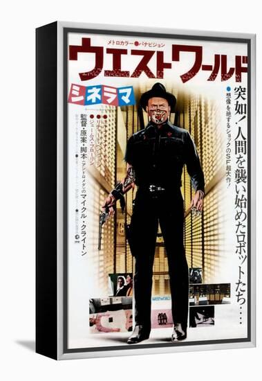 Westworld, Yul Brynner on Japanese Poster Art, 1973-null-Framed Stretched Canvas