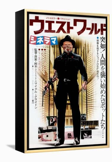 Westworld, Yul Brynner on Japanese Poster Art, 1973-null-Framed Stretched Canvas