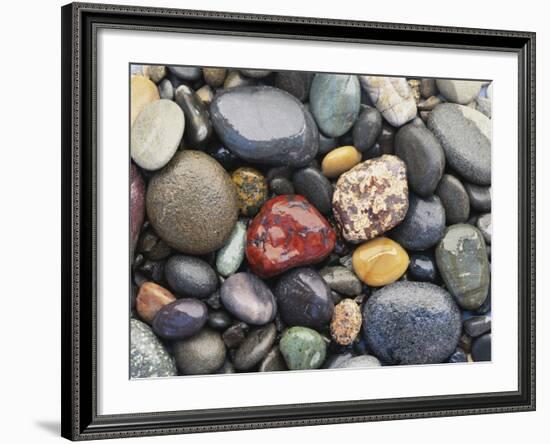 Wet Pebbles, Ruby Beach, Olympic National Park, Washington, Usa Coast-Stuart Westmoreland-Framed Photographic Print