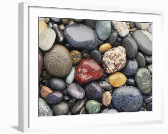 Wet Pebbles, Ruby Beach, Olympic National Park, Washington, Usa Coast-Stuart Westmoreland-Framed Photographic Print