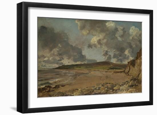 Weymouth Bay: Bowleaze Cove and Jordon Hill, C. 1817-John Constable-Framed Giclee Print