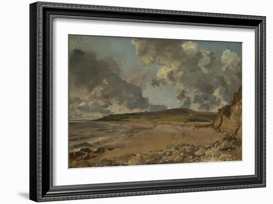 Weymouth Bay: Bowleaze Cove and Jordon Hill, C. 1817-John Constable-Framed Giclee Print