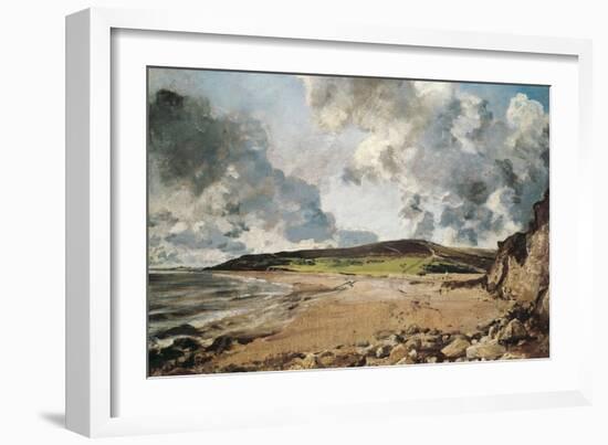 Weymouth Bay: Bowleaze Cove and Jordon Hill-John Constable-Framed Art Print