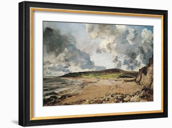 Weymouth Bay: Bowleaze Cove and Jordon Hill-John Constable-Framed Art Print