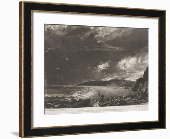 Weymouth Bay, Dorsetshire, 1830-null-Framed Giclee Print