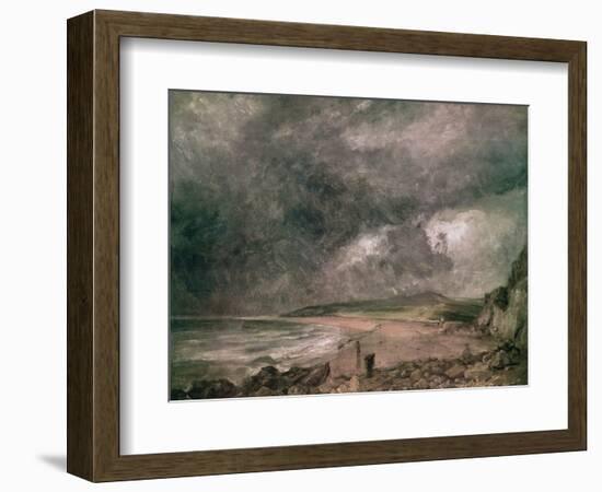 Weymouth Bay with Approaching Storm-John Constable-Framed Giclee Print