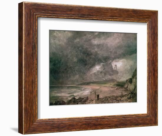 Weymouth Bay with Approaching Storm-John Constable-Framed Giclee Print