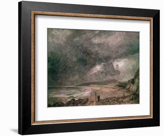 Weymouth Bay with Approaching Storm-John Constable-Framed Giclee Print