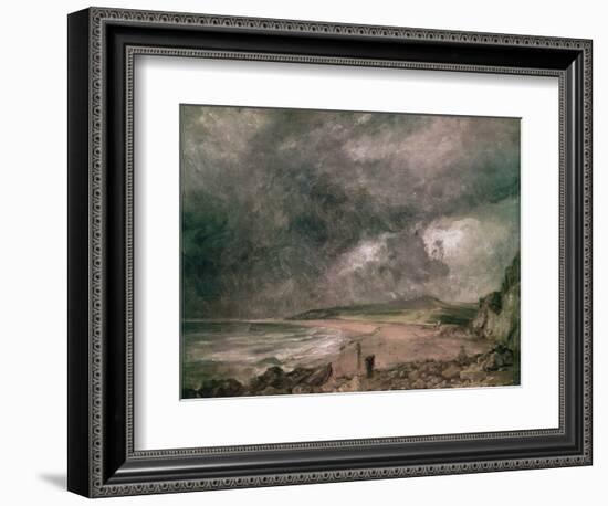 Weymouth Bay with Approaching Storm-John Constable-Framed Giclee Print