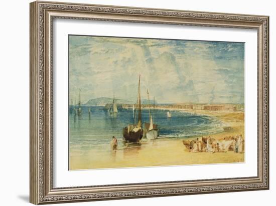 Weymouth, C.1811 (W/C on Paper)-J. M. W. Turner-Framed Giclee Print