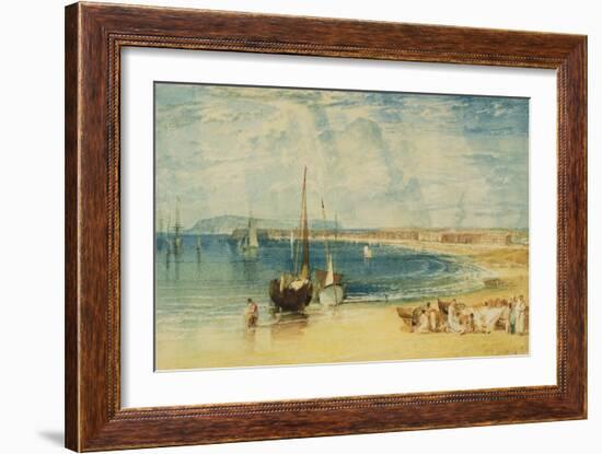 Weymouth, C.1811 (W/C on Paper)-J. M. W. Turner-Framed Giclee Print