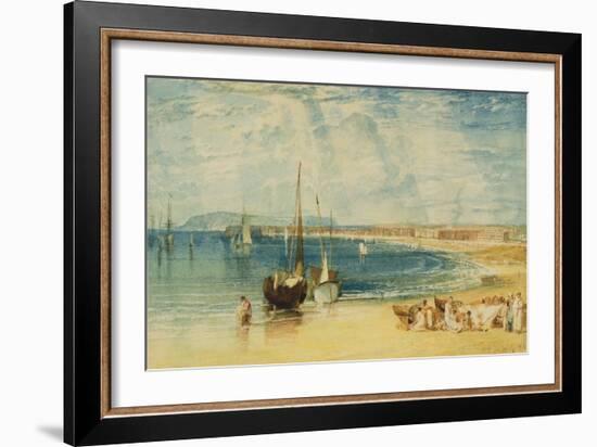 Weymouth, C.1811 (W/C on Paper)-J. M. W. Turner-Framed Giclee Print