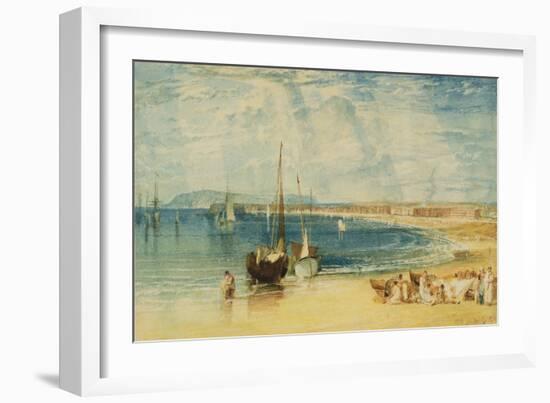 Weymouth, C.1811 (W/C on Paper)-J. M. W. Turner-Framed Giclee Print
