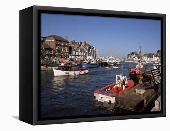 Weymouth Harbour, Dorset, England, United Kingdom-Jenny Pate-Framed Premier Image Canvas