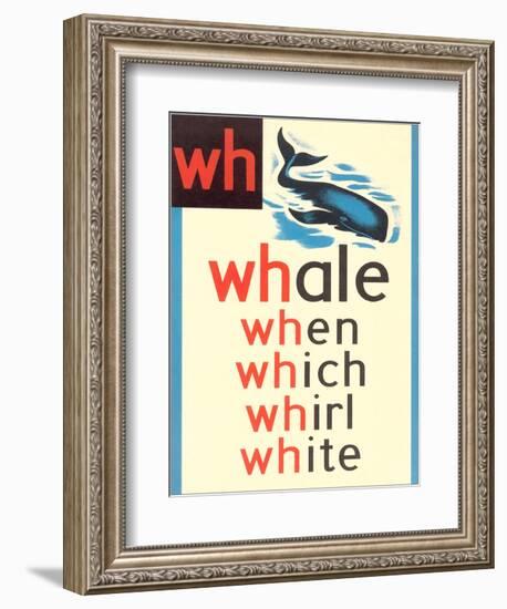 WH for Whale-null-Framed Premium Giclee Print