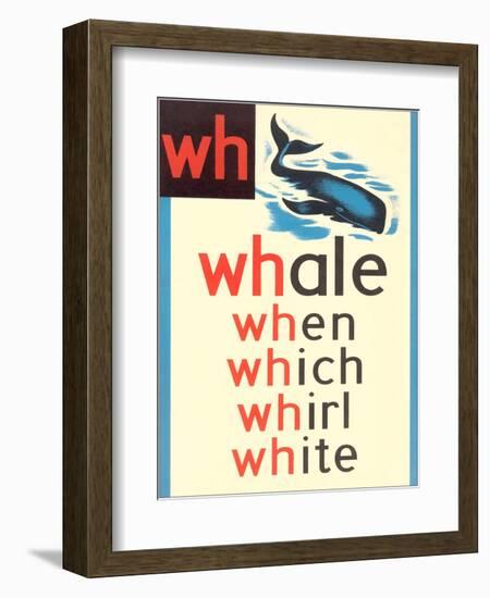 WH for Whale-null-Framed Premium Giclee Print